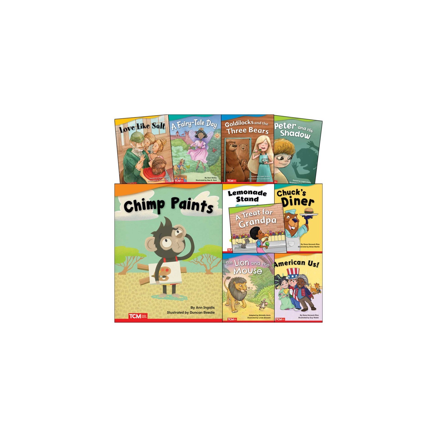 Teacher Created Materials Literary Text Grade K Set 1: 10-Book Set