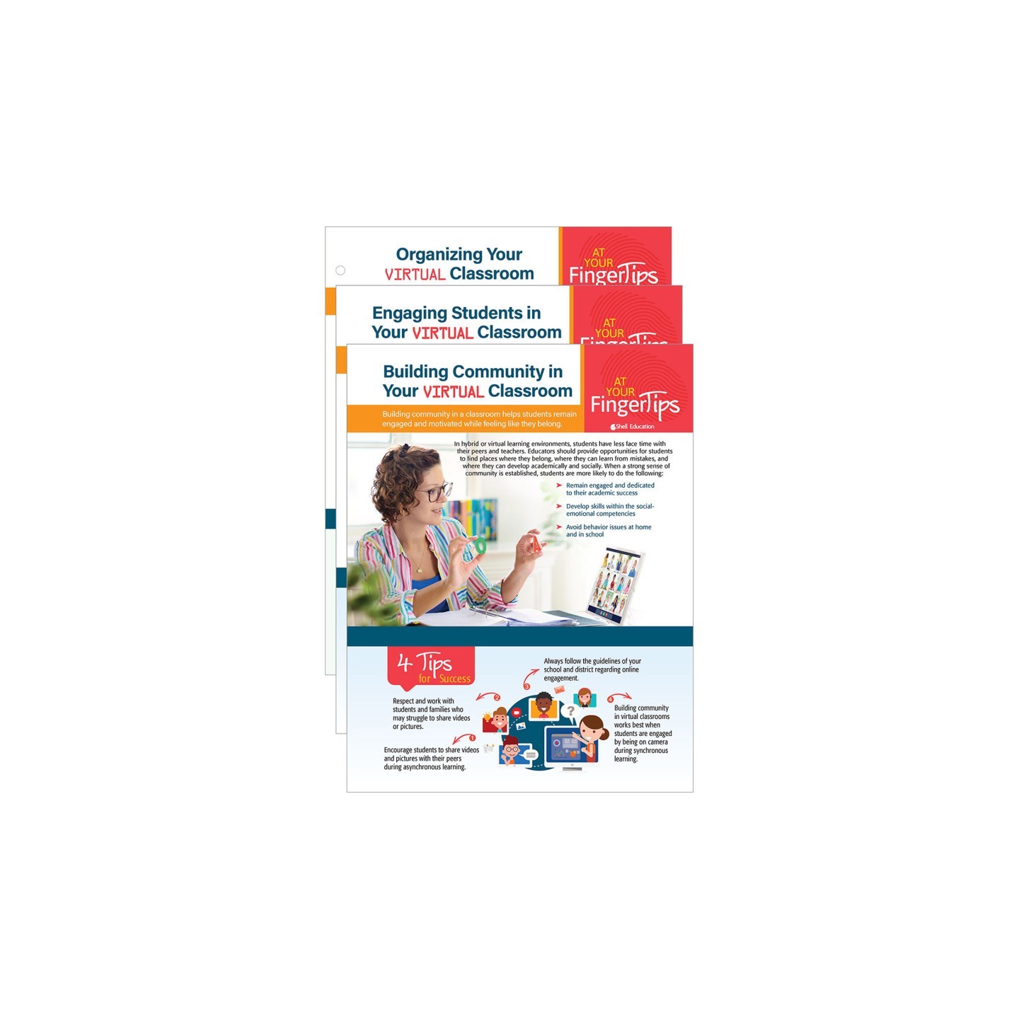 Shell Education Virtual Classroom Basics At Your Fingertips, Set of 3
