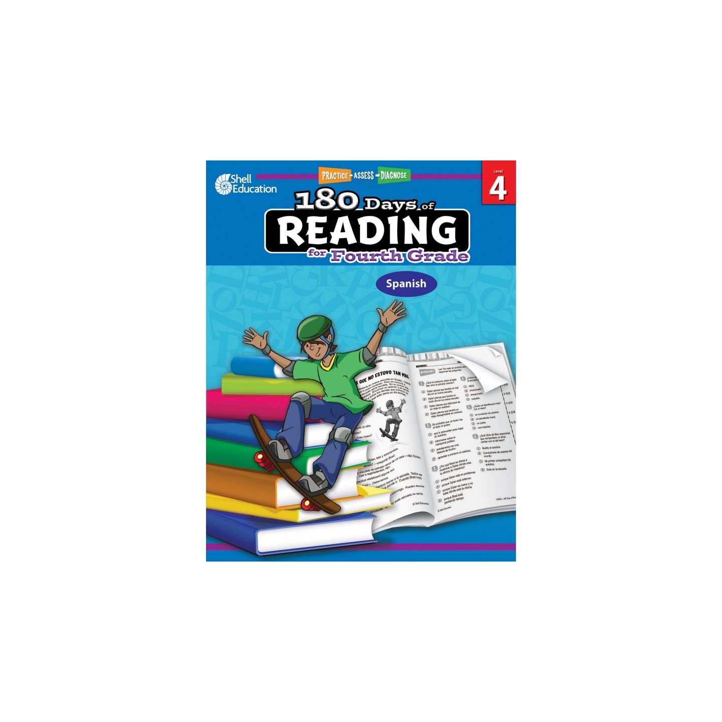 Shell Education 180 Days of Reading for Fourth Grade (Spanish)