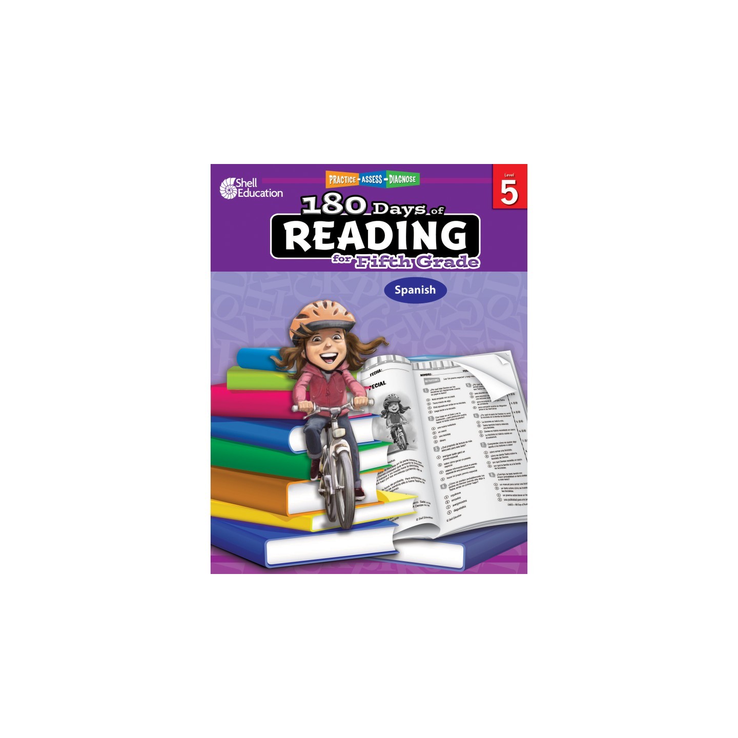 Shell Education 180 Days of Reading for Fifth Grade (Spanish)