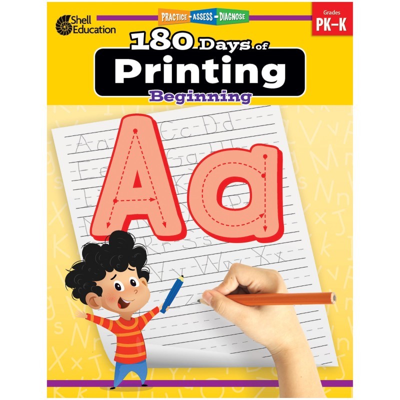 Shell Education 180 Days of Printing: Beginning