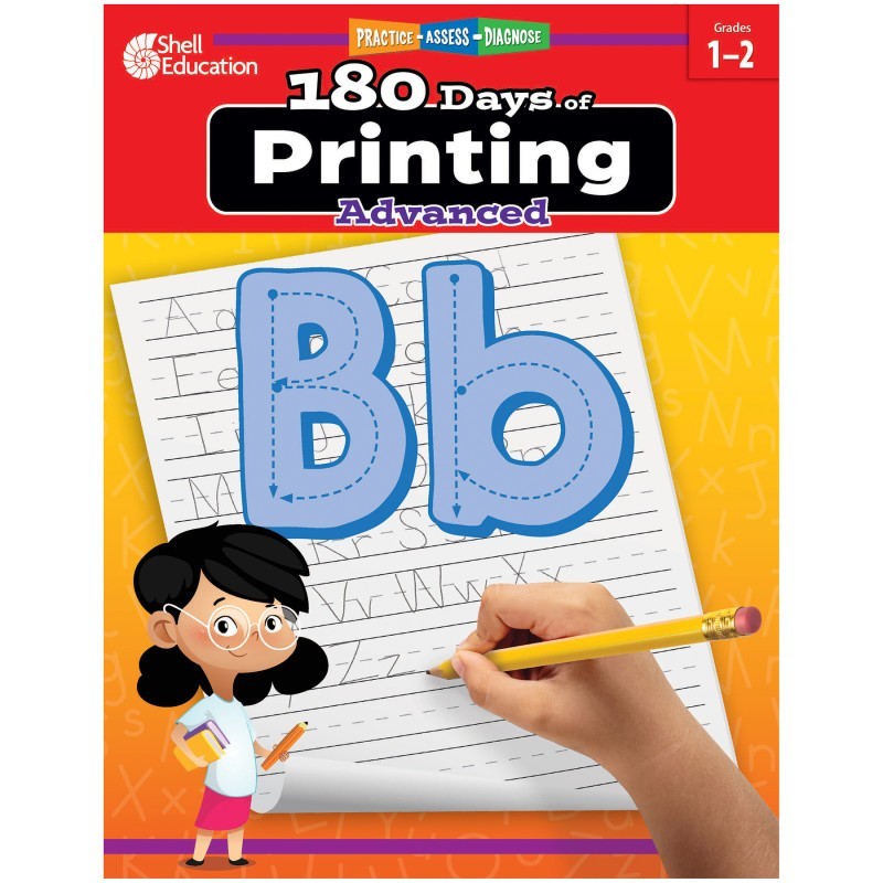 Shell Education 180 Days of Printing: Advanced