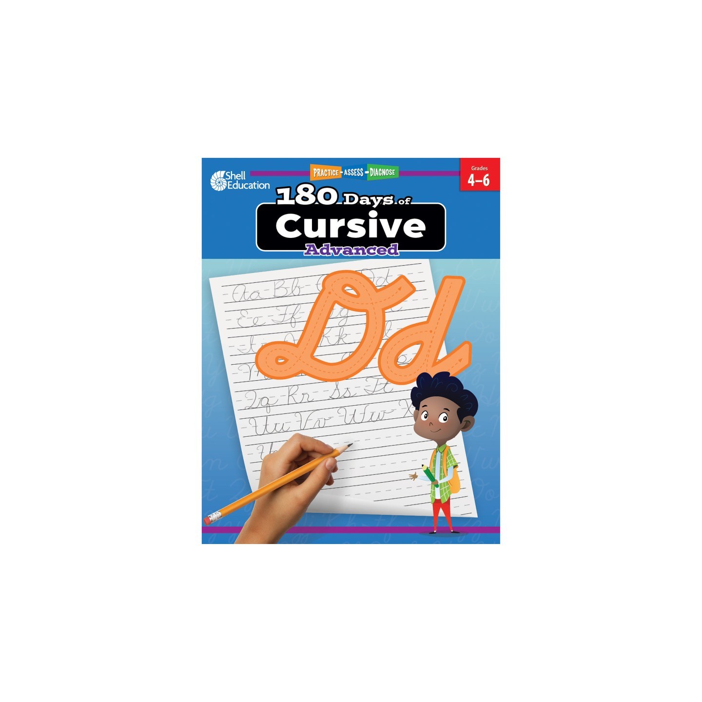 Shell Education 180 Days of Cursive: Advanced