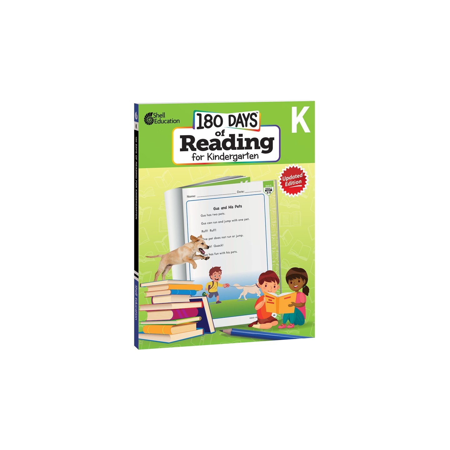 Shell Education 180 Days of Reading 2nd Edition, Grade K