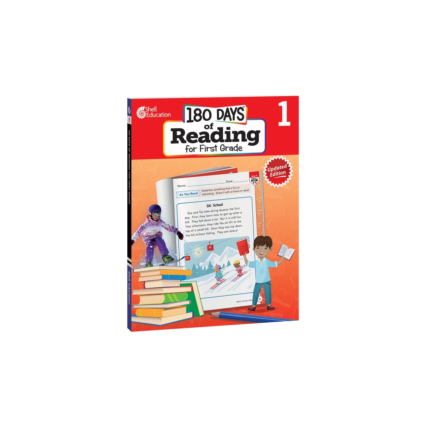 Shell Education 180 Days of Reading 2nd Edition, Grade 1