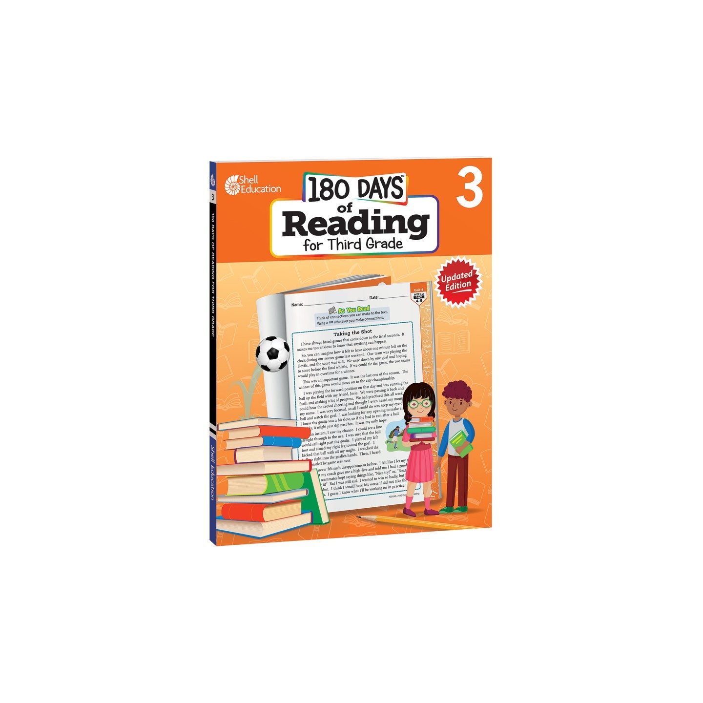 Shell Education 180 Days of Reading 2nd Edition, Grade 3