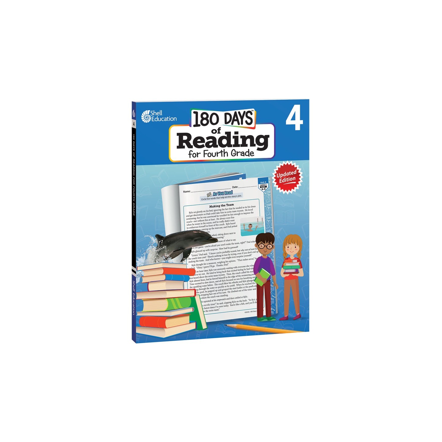 Shell Education 180 Days of Reading 2nd Edition, Grade 4