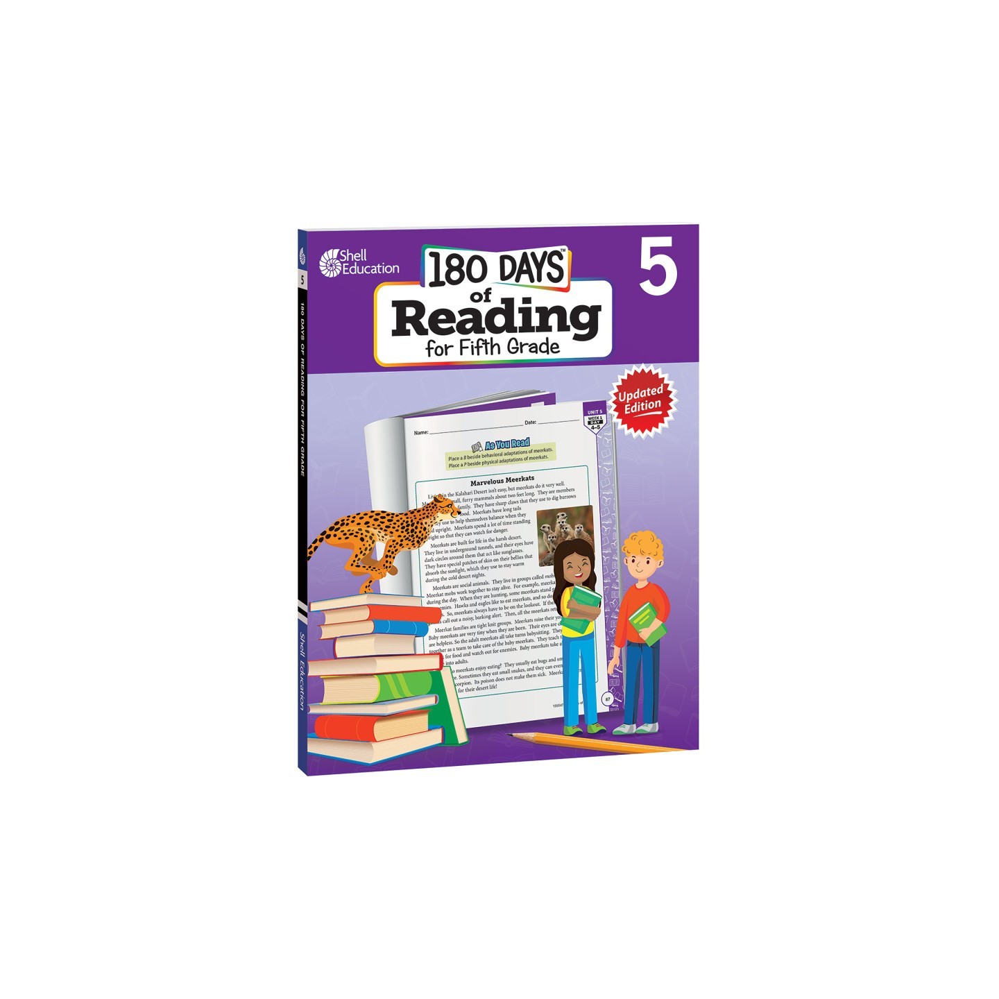 Shell Education 180 Days of Reading 2nd Edition, Grade 5