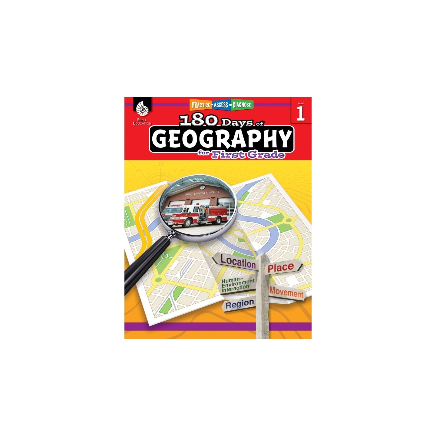 Shell Education 180 Days of Geography for First Grade