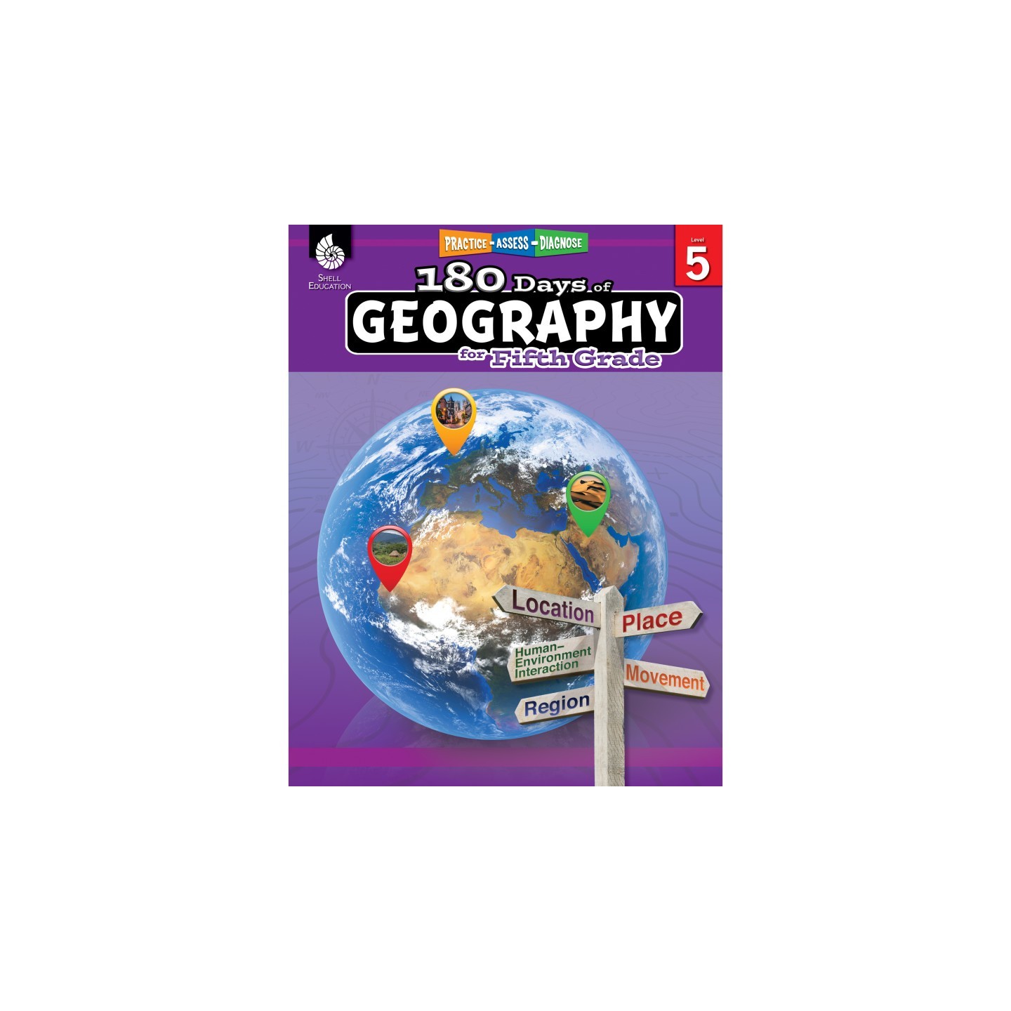 Shell Education 180 Days of Geography for Fifth Grade