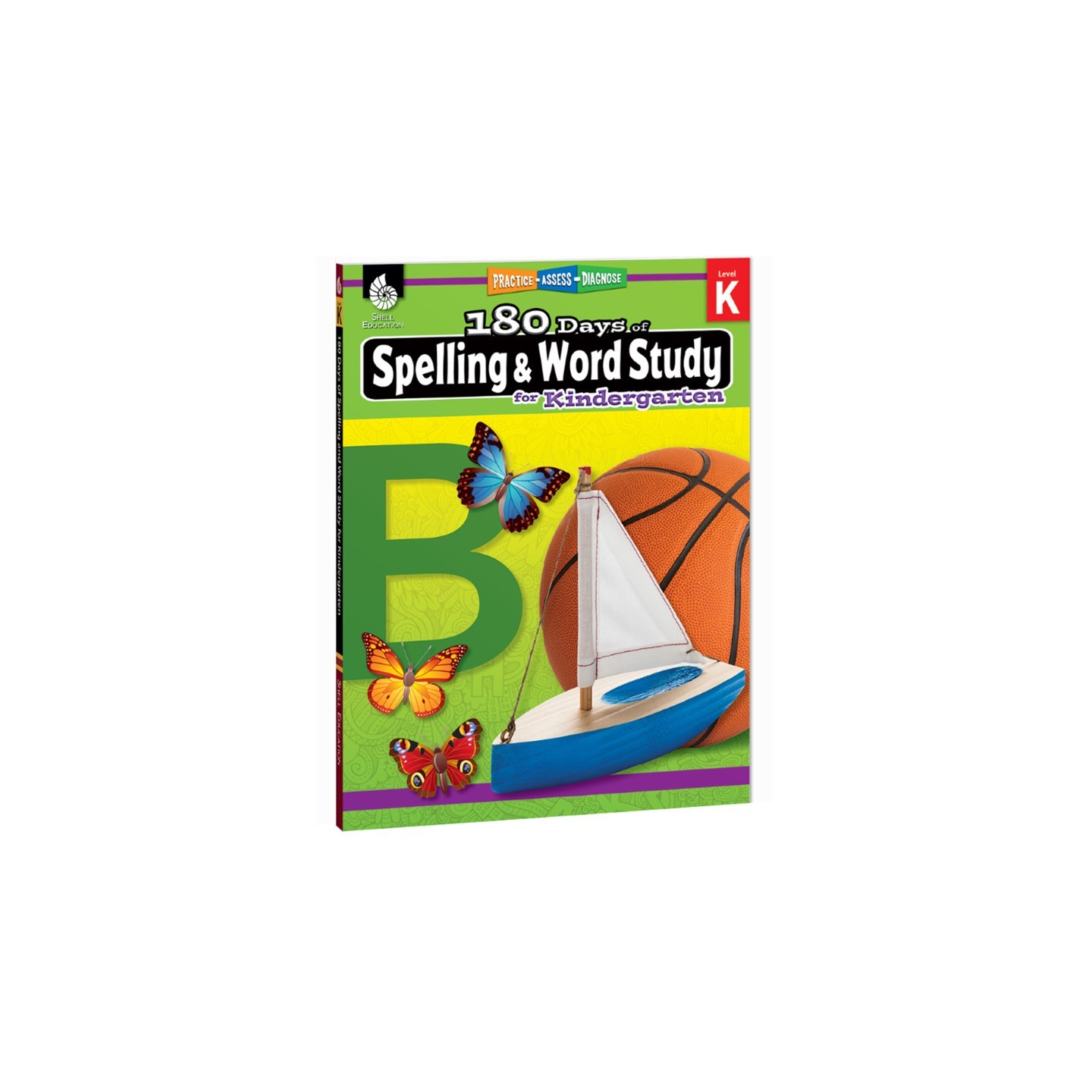 Shell Education 180 Days of Spelling and Word Study for Kindergarten