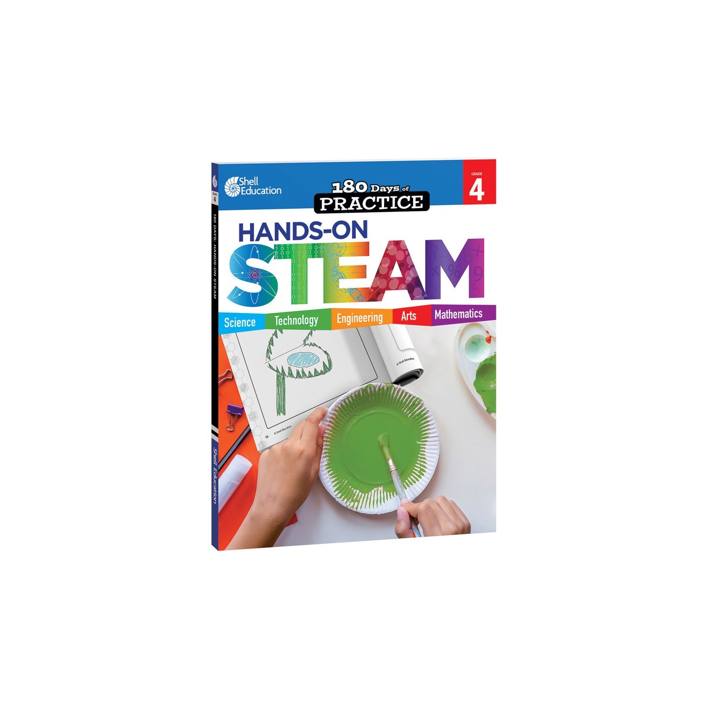 Shell Education 180 Days: Hands-On STEAM, Grade 4