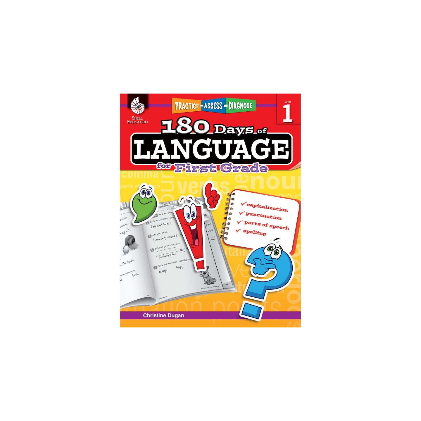 Shell Education 180 Days of Language for First Grade