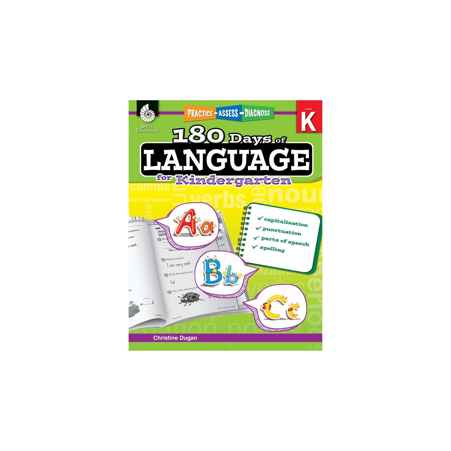Shell Education 180 Days of Language for Kindergarten