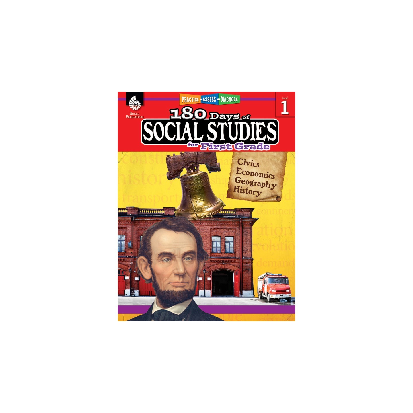 Shell Education 180 Days of Social Studies for First Grade