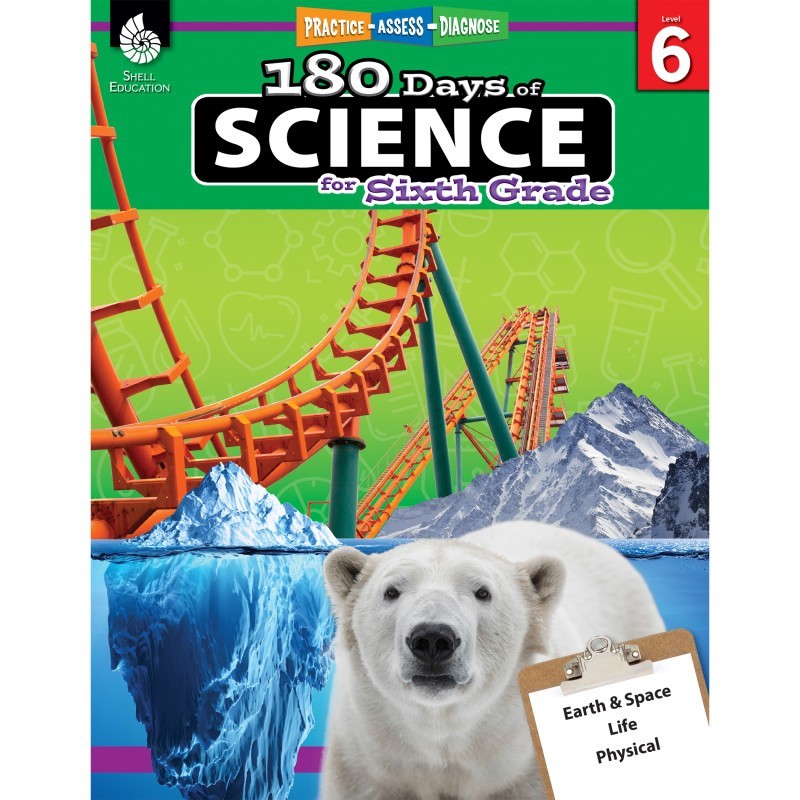 Shell Education 180 Days of Science for Sixth Grade