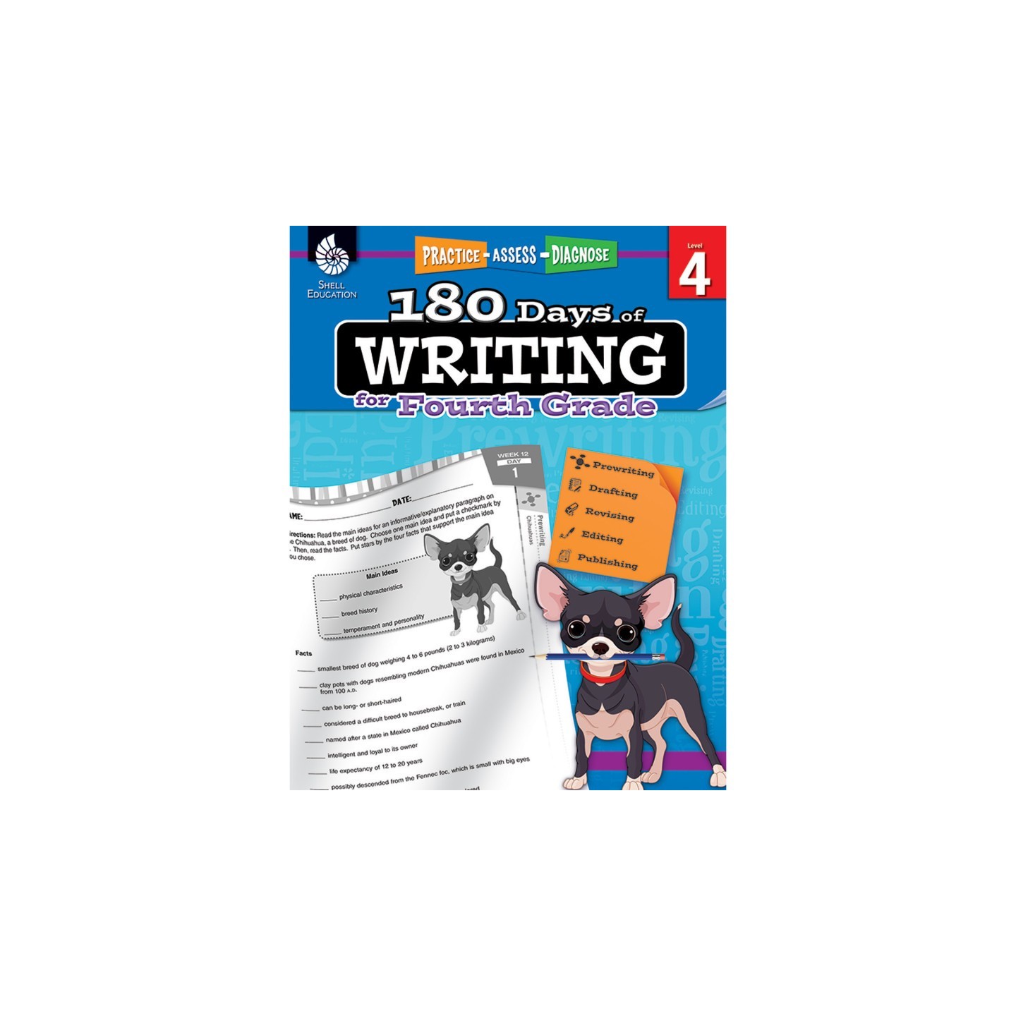 Shell Education 180 Days of Writing for Fourth Grade