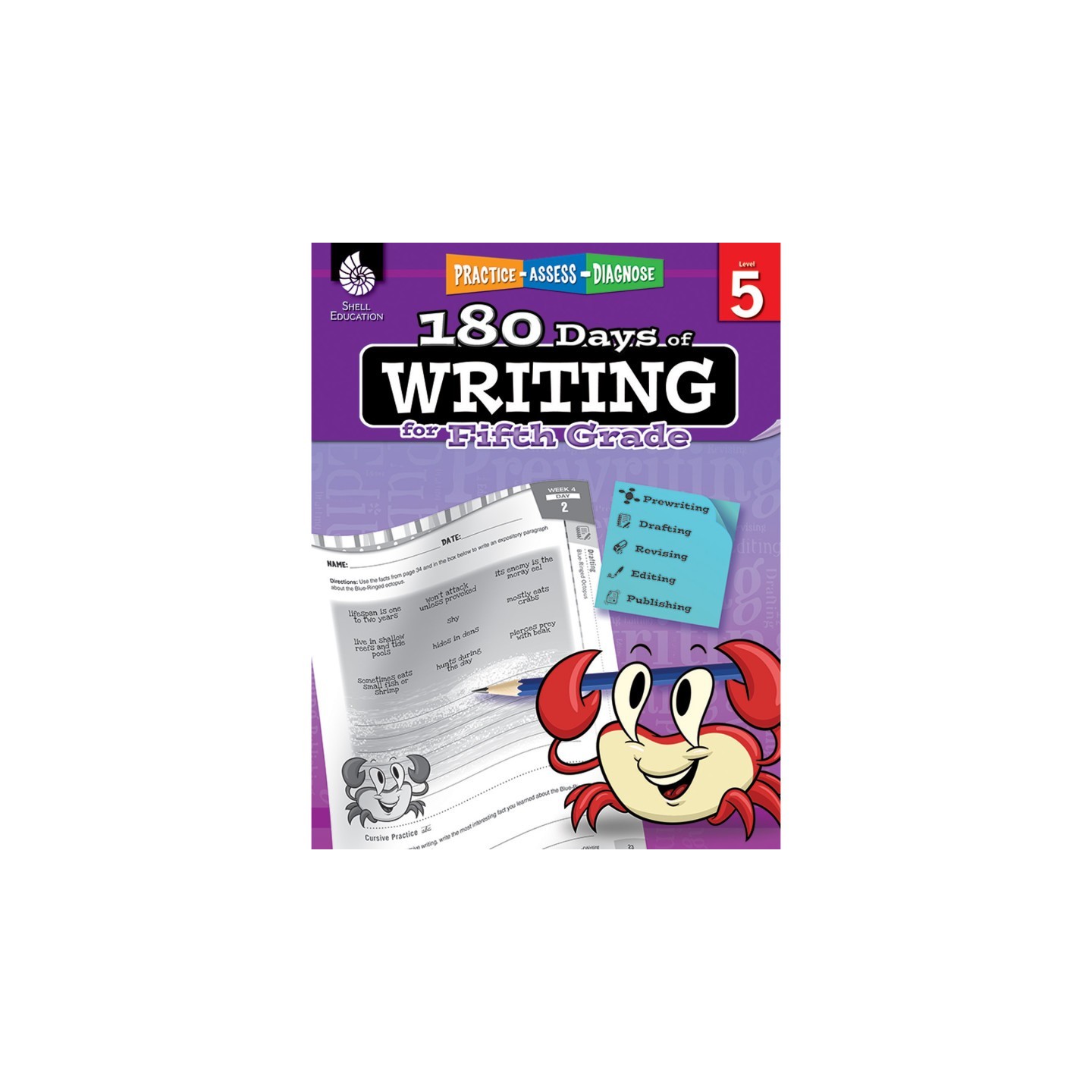 Shell Education 180 Days of Writing for Fifth Grade