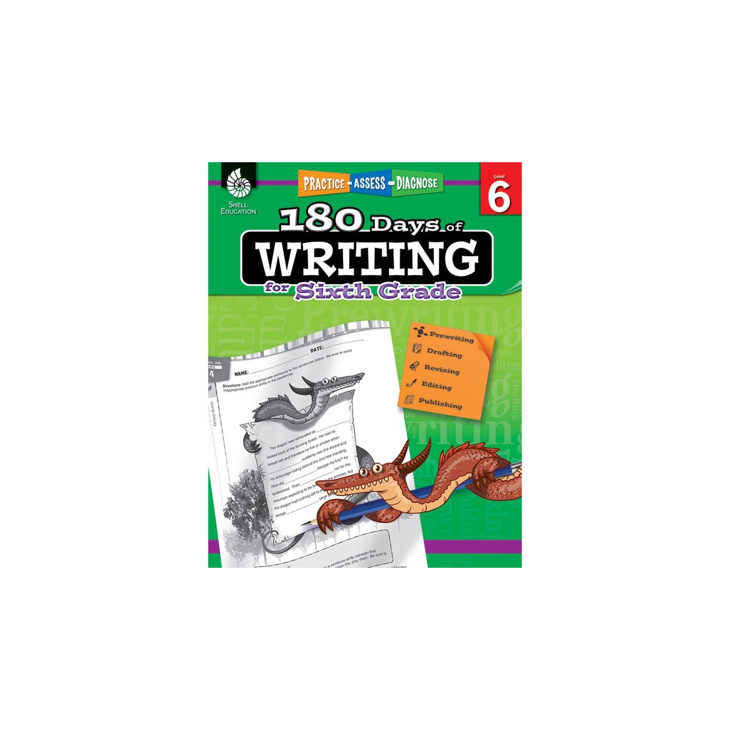 Shell Education 180 Days of Writing for Sixth Grade