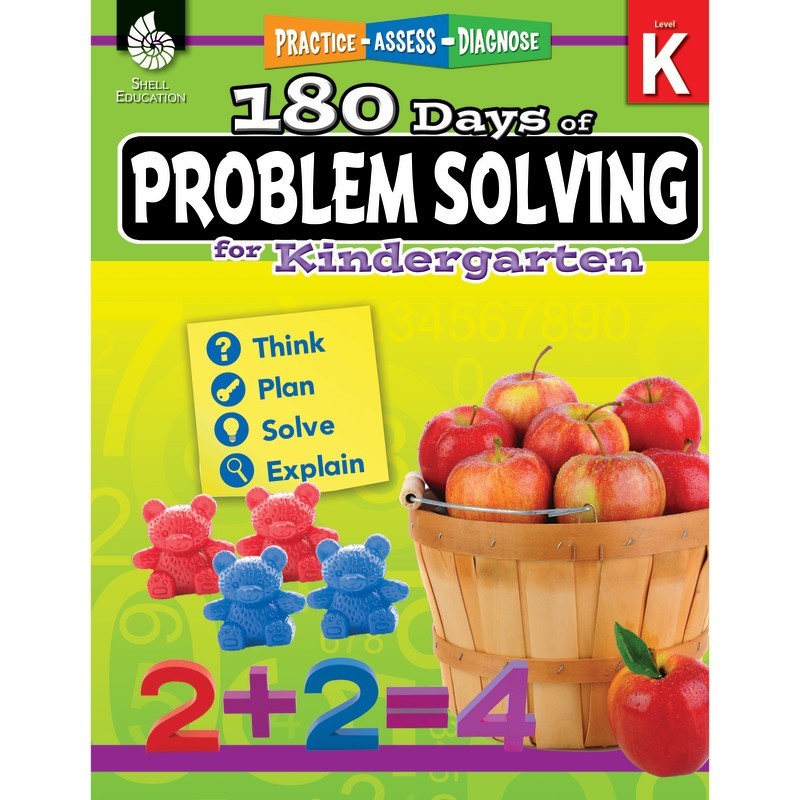 Shell Education 180 Days of Problem Solving for Kindergarten