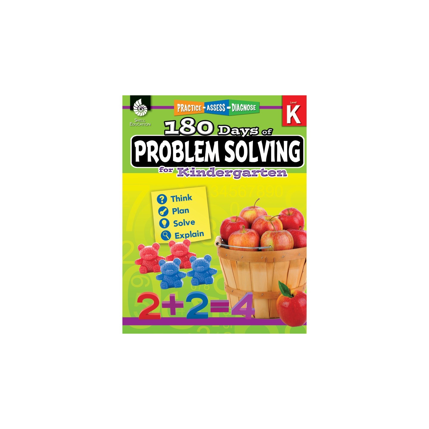 Shell Education 180 Days of Problem Solving for Kindergarten