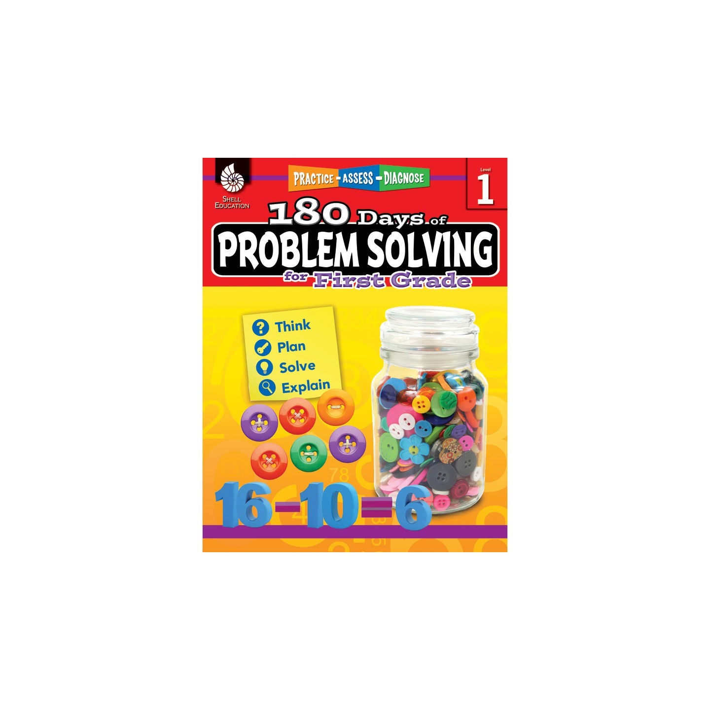 Shell Education 180 Days of Problem Solving for First Grade