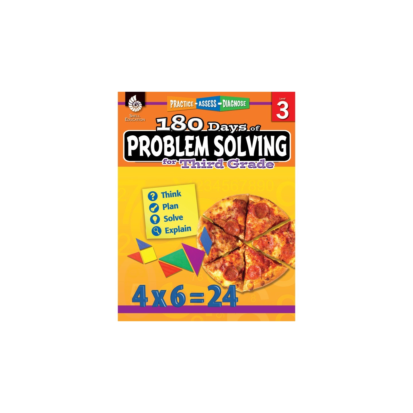 Shell Education 180 Days of Problem Solving for Third Grade
