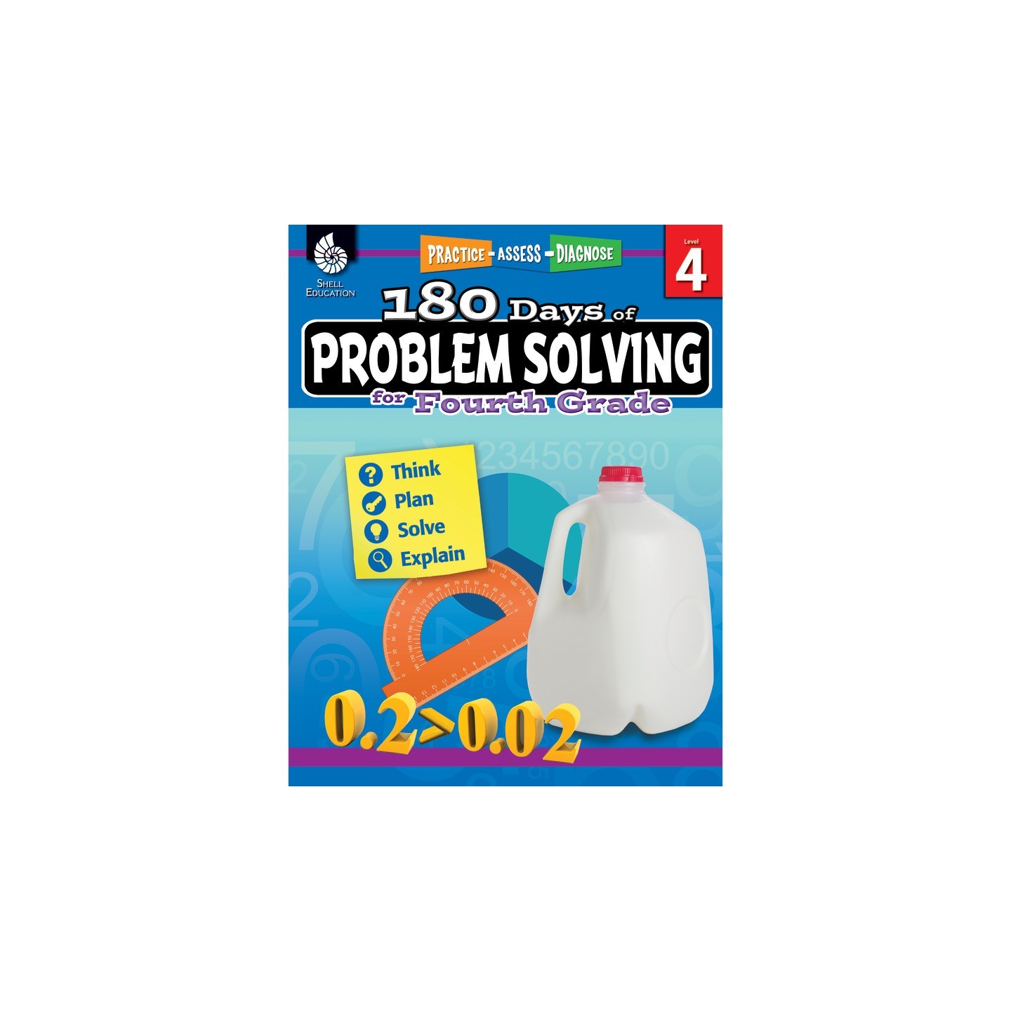 Shell Education 180 Days of Problem Solving for Fourth Grade