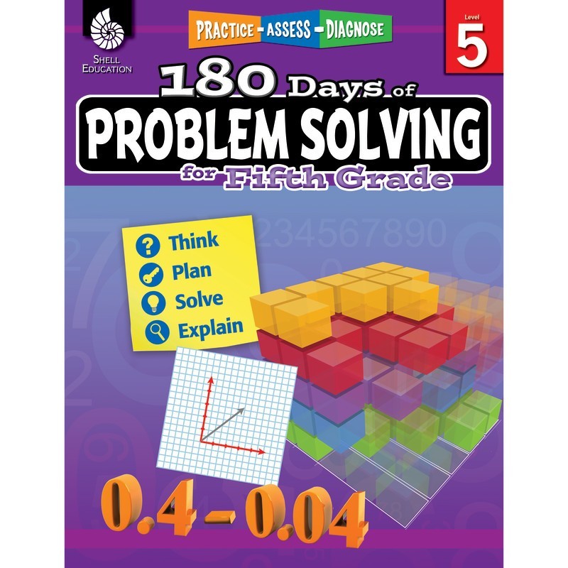Shell Education 180 Days of Problem Solving for Fifth Grade