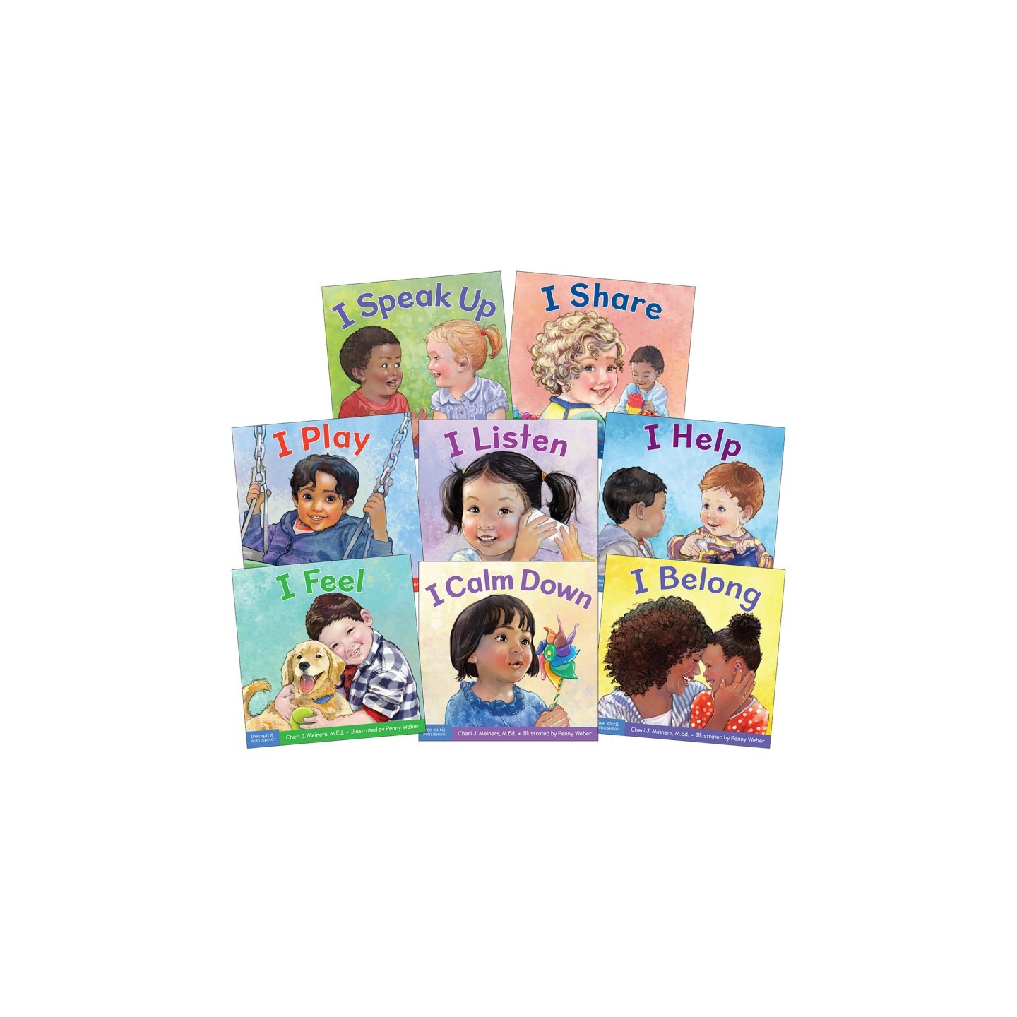 Free Spirit Publishing Learning About You & Me Board Books, Set of 8 Books