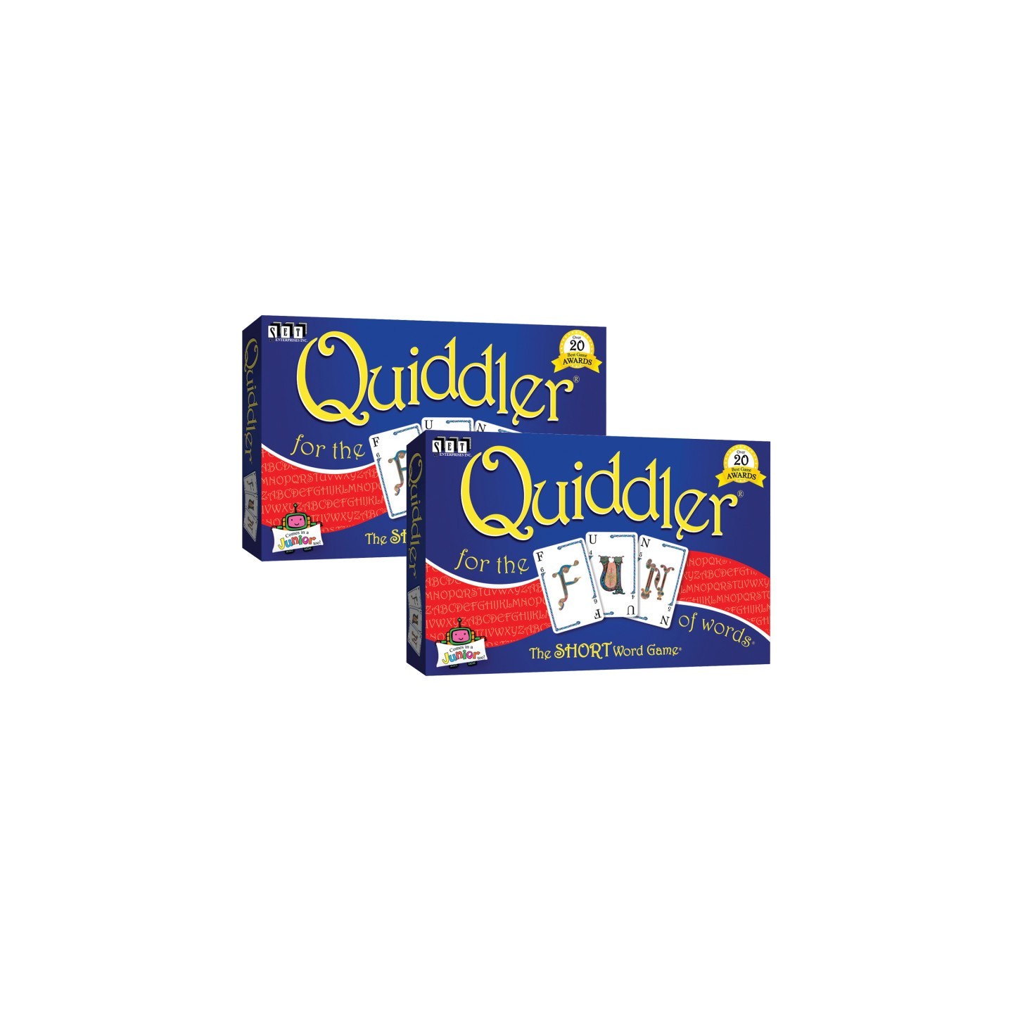 SET® Family Games Quiddler® Word Game, Pack of 2