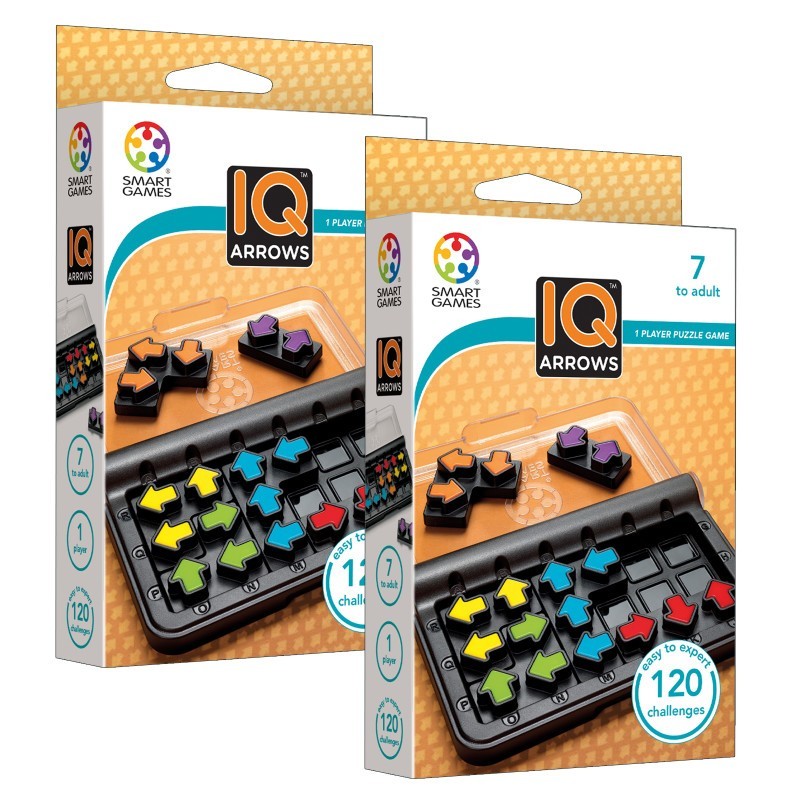 SmartGames® IQ Arrows Puzzle Game, Pack of 2