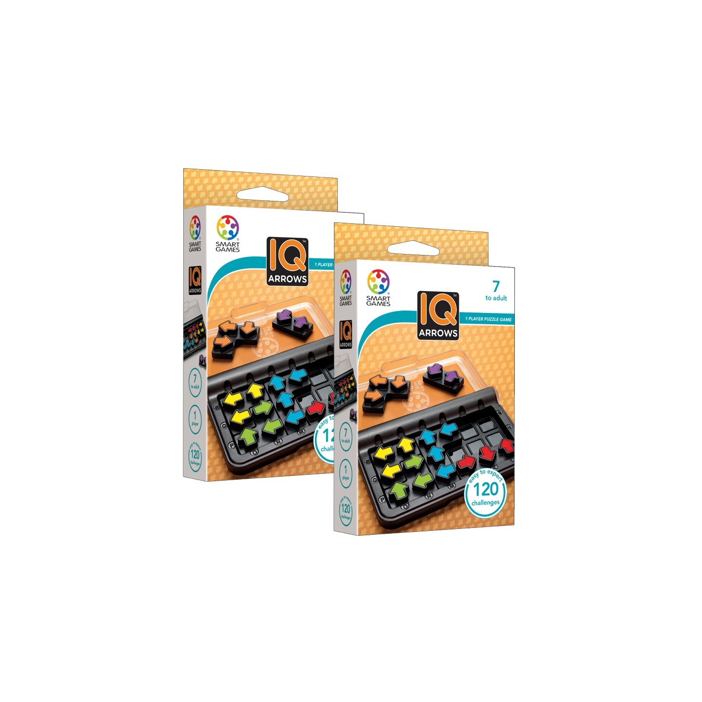 SmartGames® IQ Arrows Puzzle Game, Pack of 2