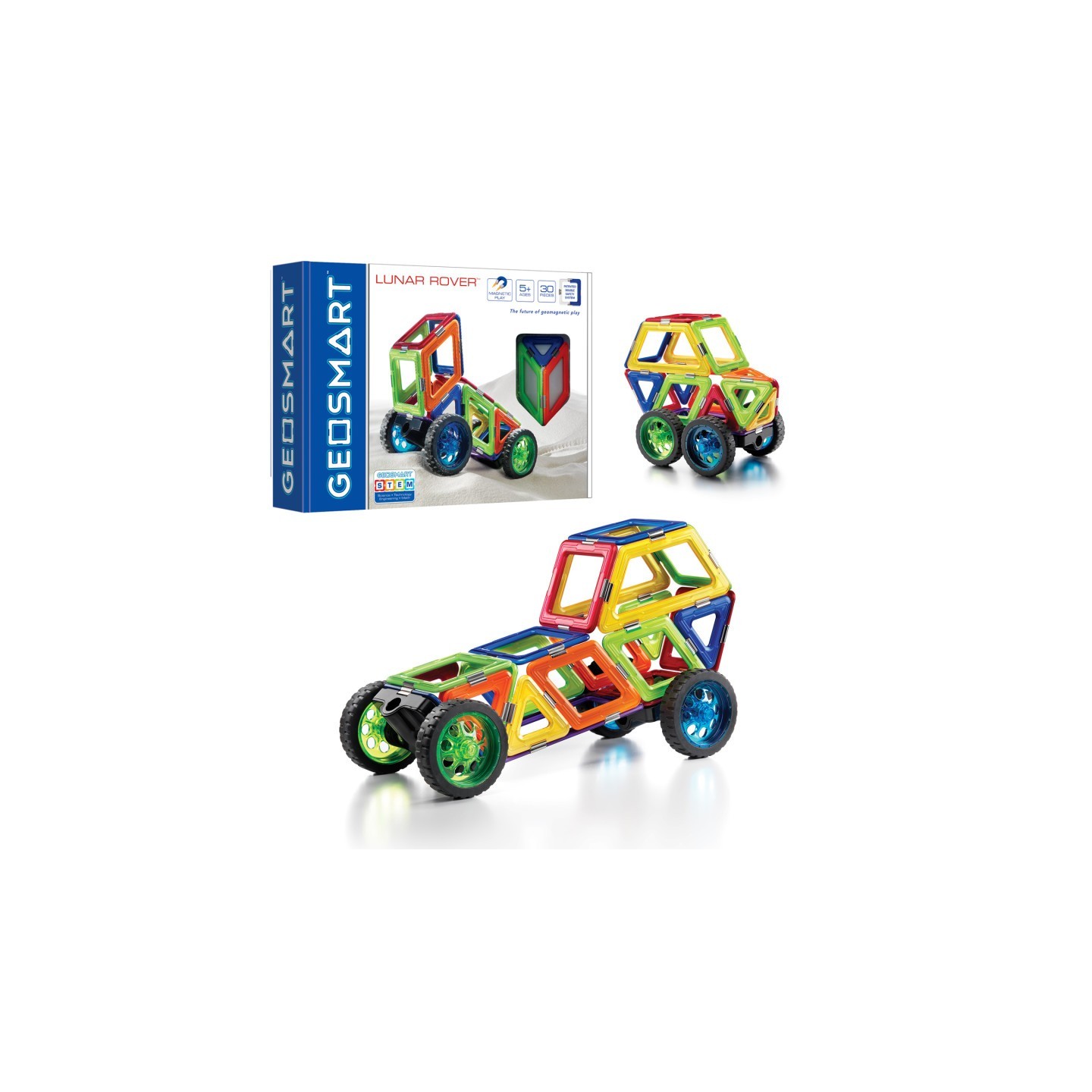 GeoSmart™ Lunar Rover 30 pc., Magnetic Construction