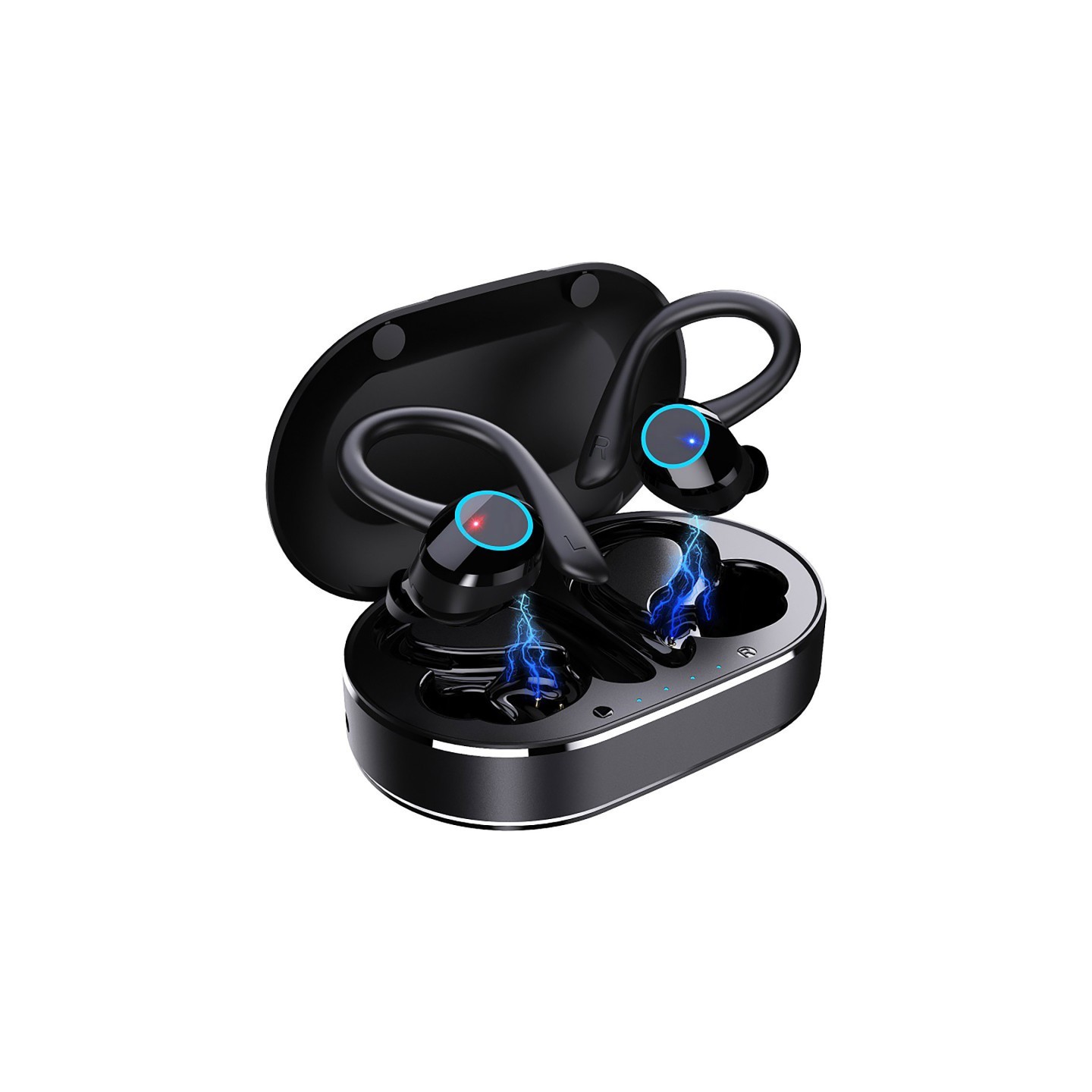 Alpha Digital Ear-hook Wireless Noise Cancelling Lightweight Earbuds