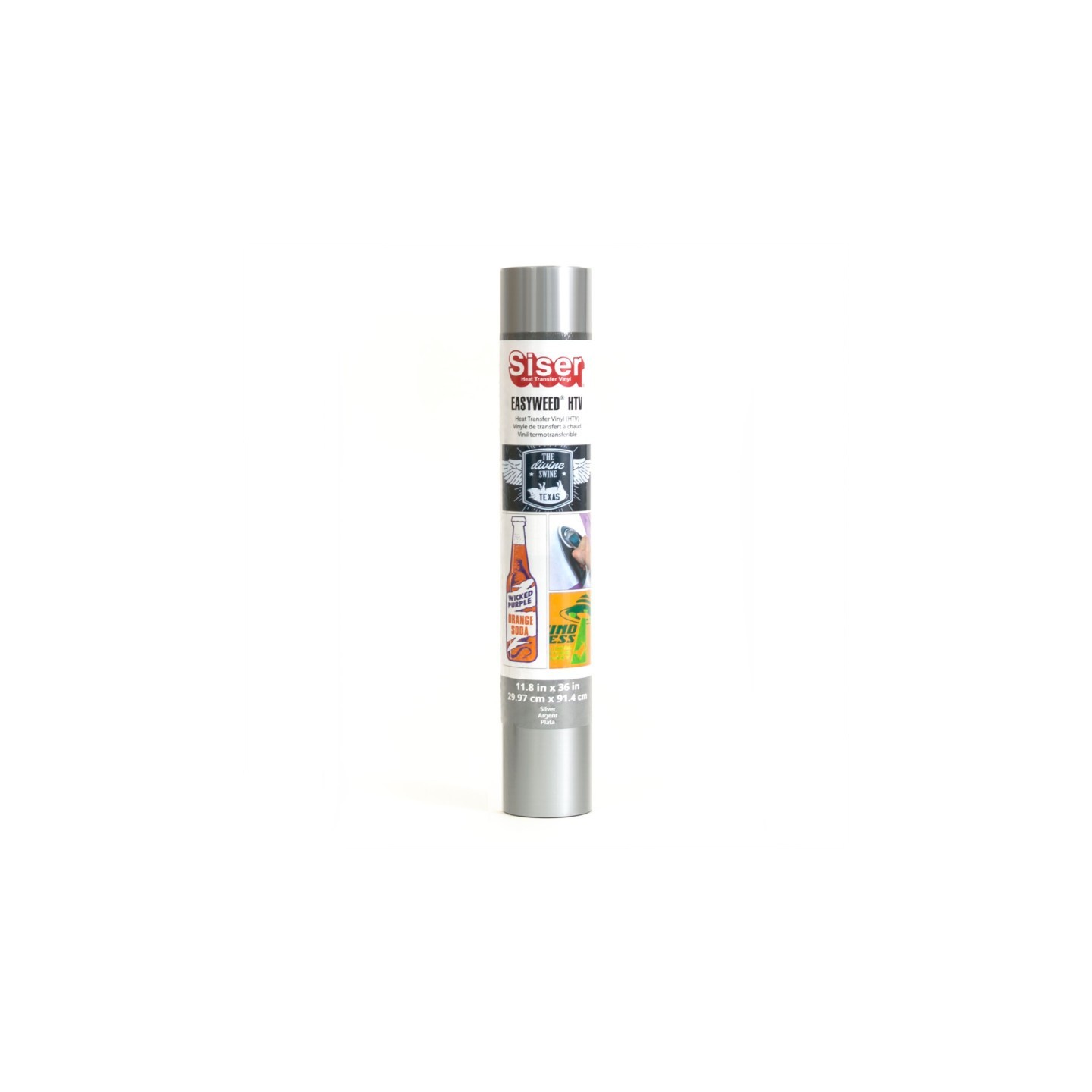SISER Easyweed HTV Heat Transfer Vinyl, 36", Silver