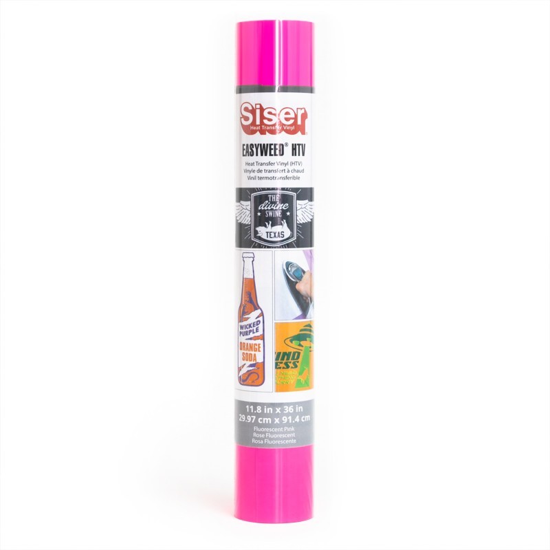 SISER Easyweed HTV Heat Transfer Vinyl, 36", Fluorescent Pink