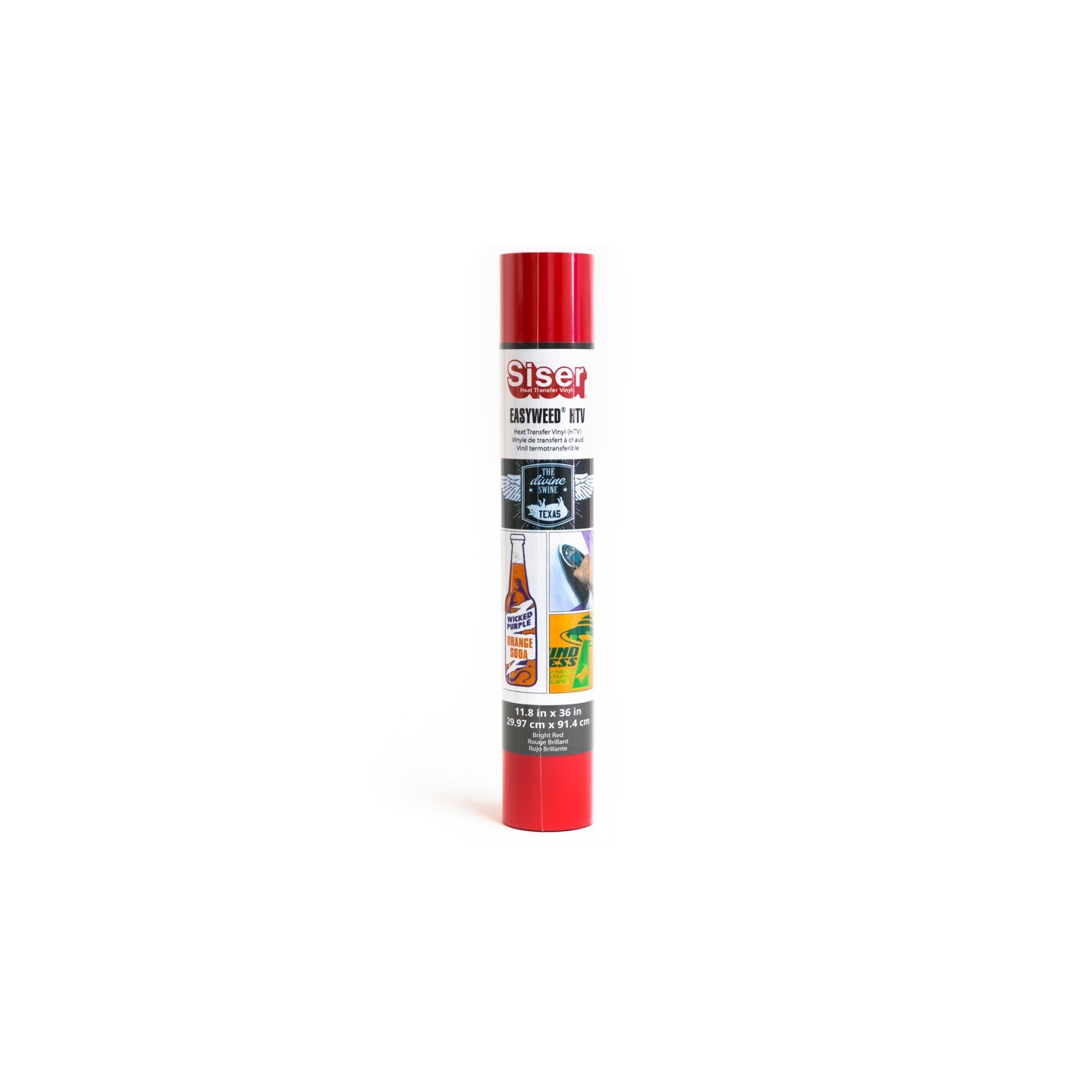 SISER Easyweed HTV Heat Transfer Vinyl, 36", Bright Red
