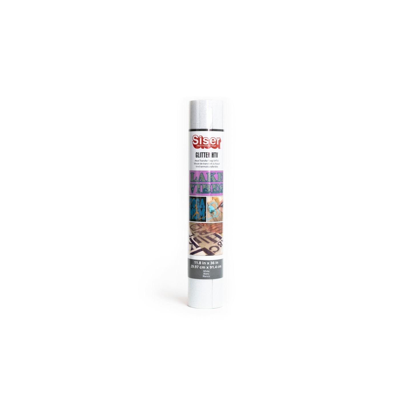 SISER Glitter HTV Heat Transfer Vinyl, 36", White