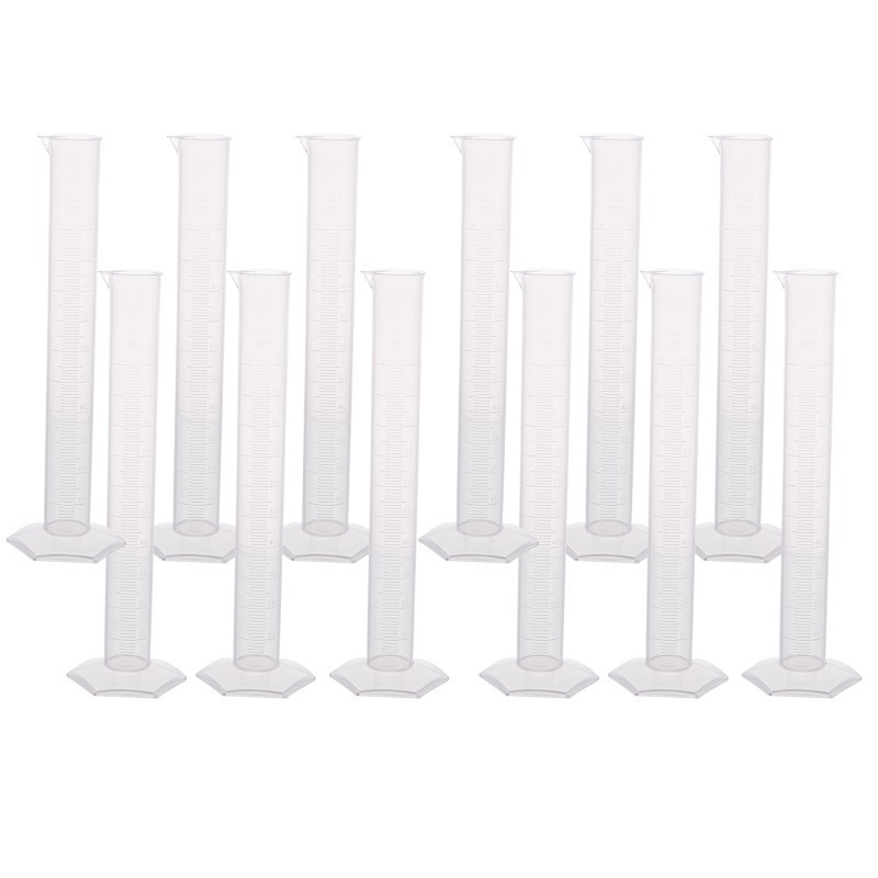 Supertek® Polypropylene Measuring Cylinder, Hexagonal Base, 100ml, Pack of 12