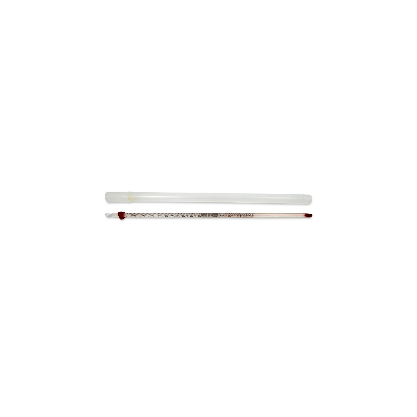 Supertek® Lab Thermometer, Red Liquid,-20-110C/0-230F,Partial