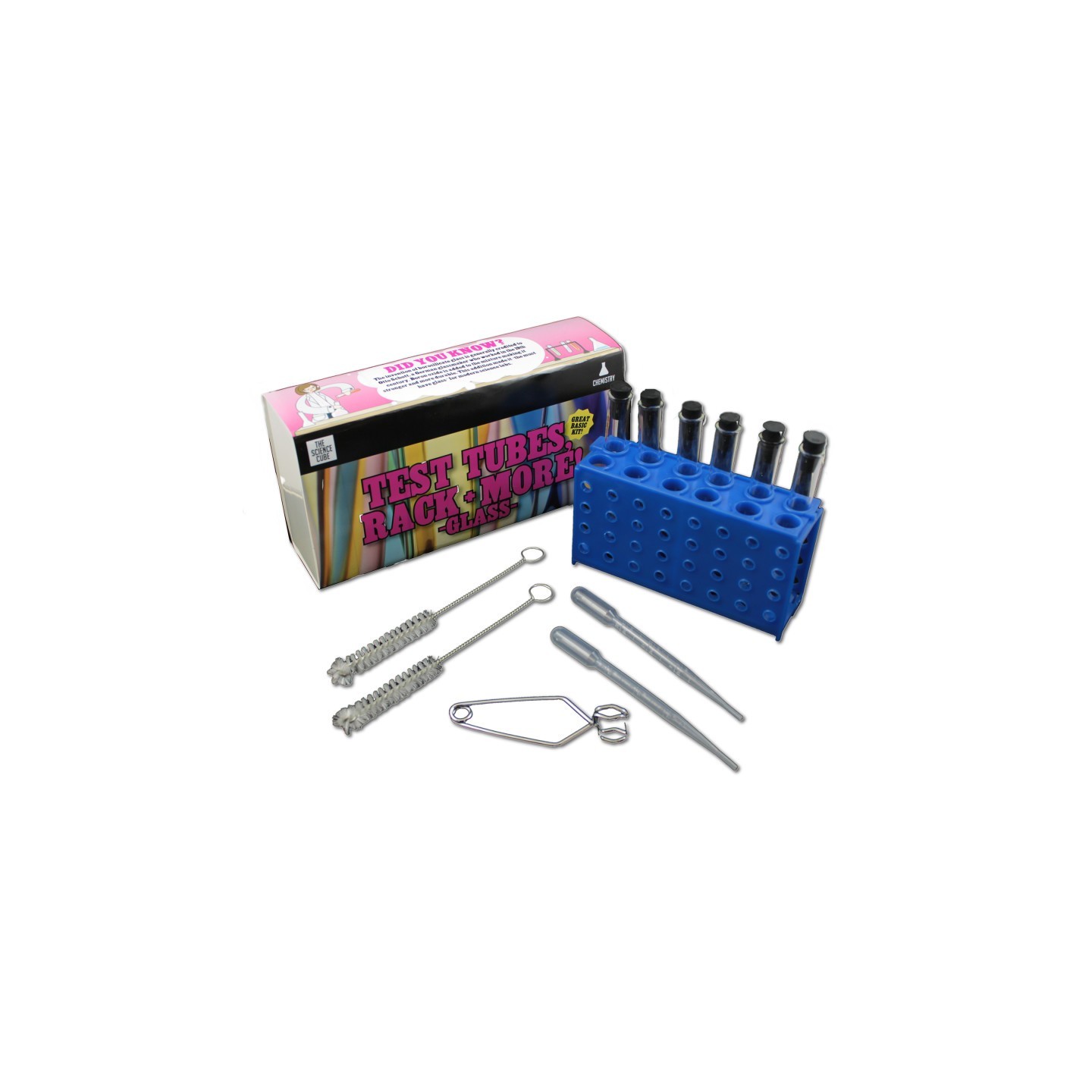Supertek® Test Tubes, Rack and More, Glass