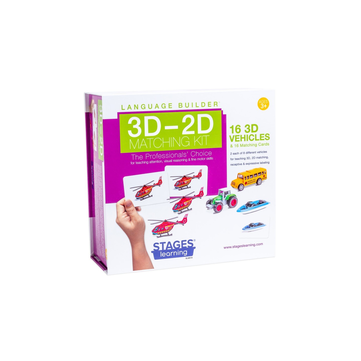 Stages Learning Materials Language Builder® 3D-2D Matching Vehicles Kit