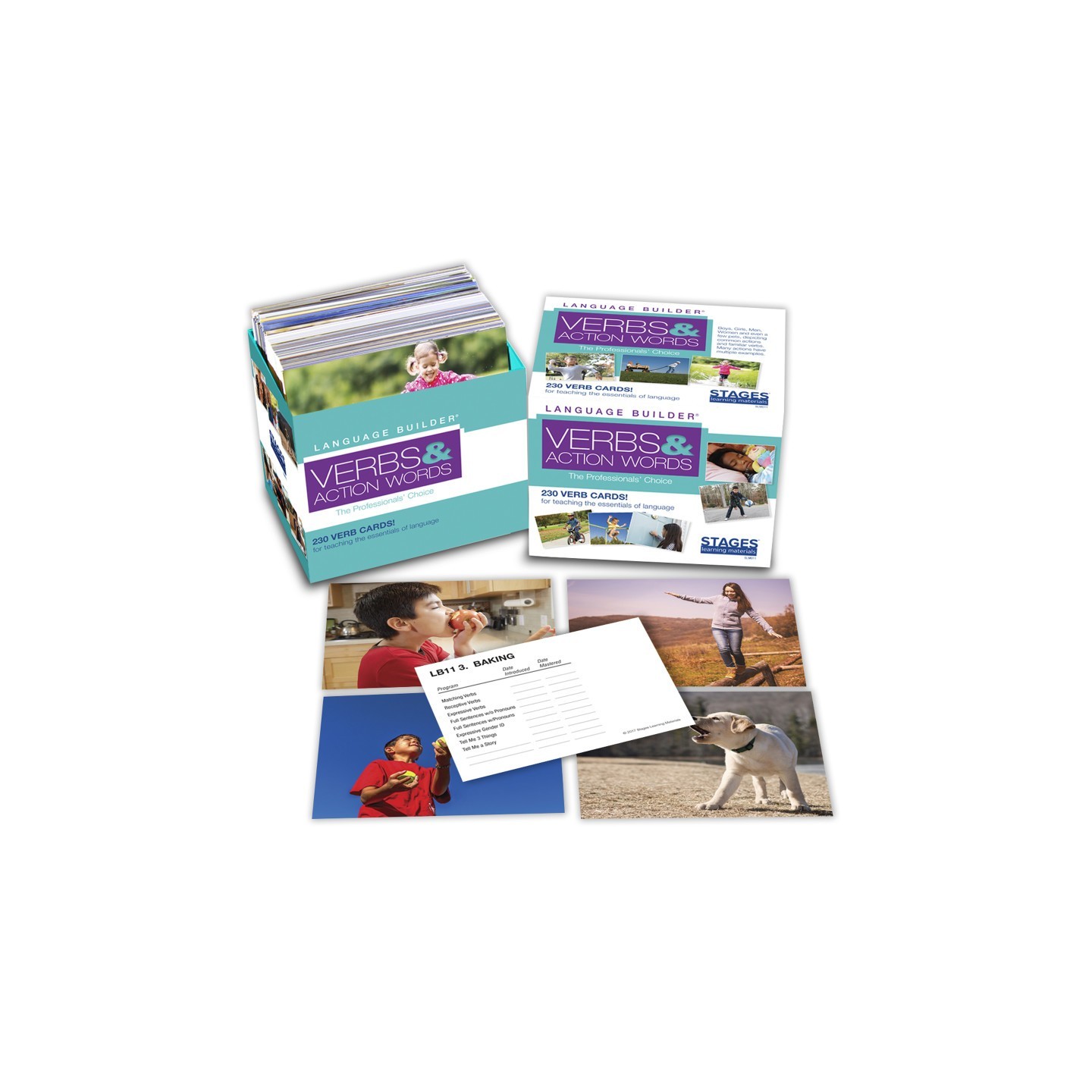 Stages Learning Materials Language Builder® Picture Cards, Verbs