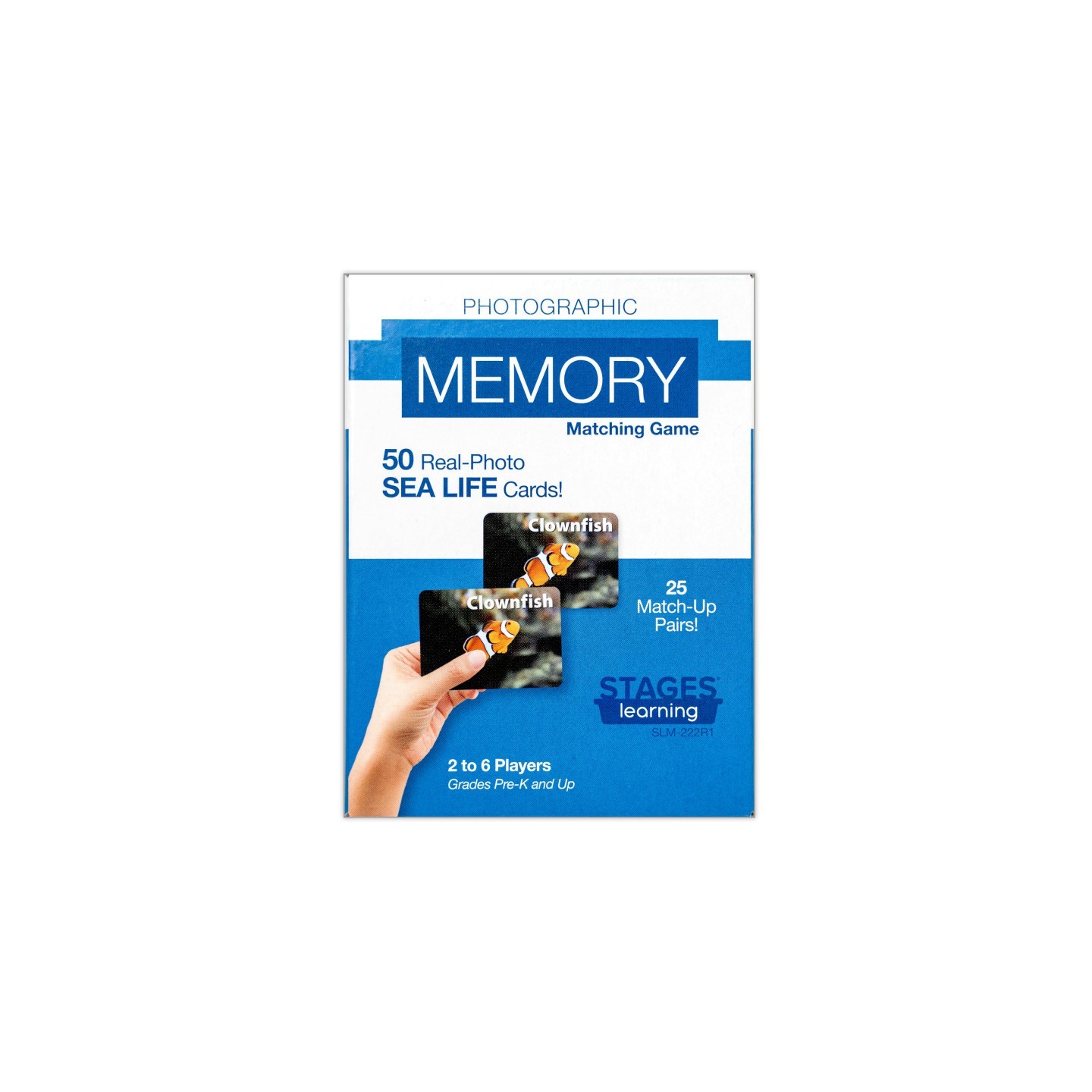 Stages Learning Materials Photographic Memory Matching Game, Sea Life