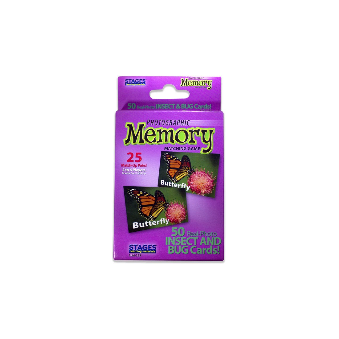 Stages Learning Materials Photographic Memory Matching Game, Insects & Bugs