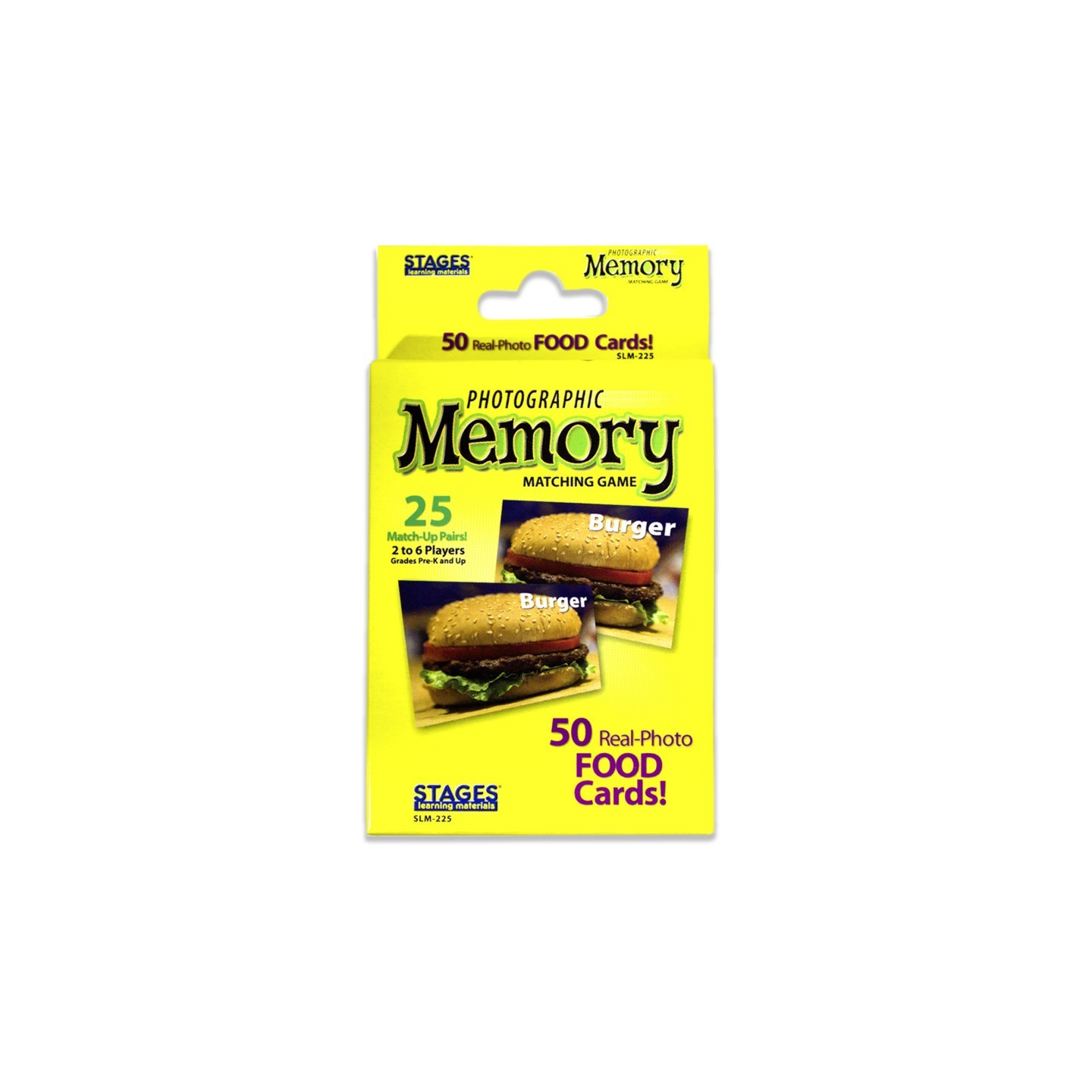 Stages Learning Materials Photographic Memory Matching Game, Food