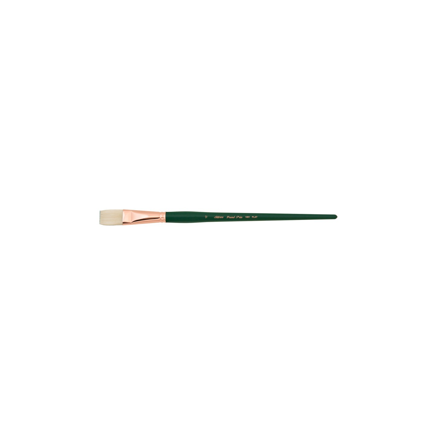 Silver Brush Grand Prix Brush, Flat, Long Handle, Size 12