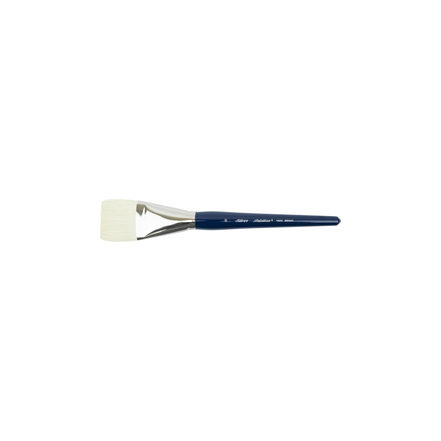Silver Brush Bristlon Brush, Bright, Short Handle, Size 20