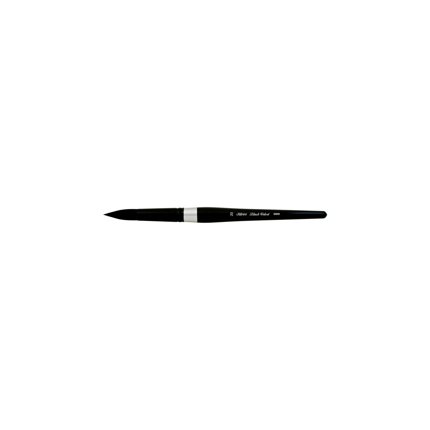 Silver Brush Black Velvet® Brush, Round, Size 20